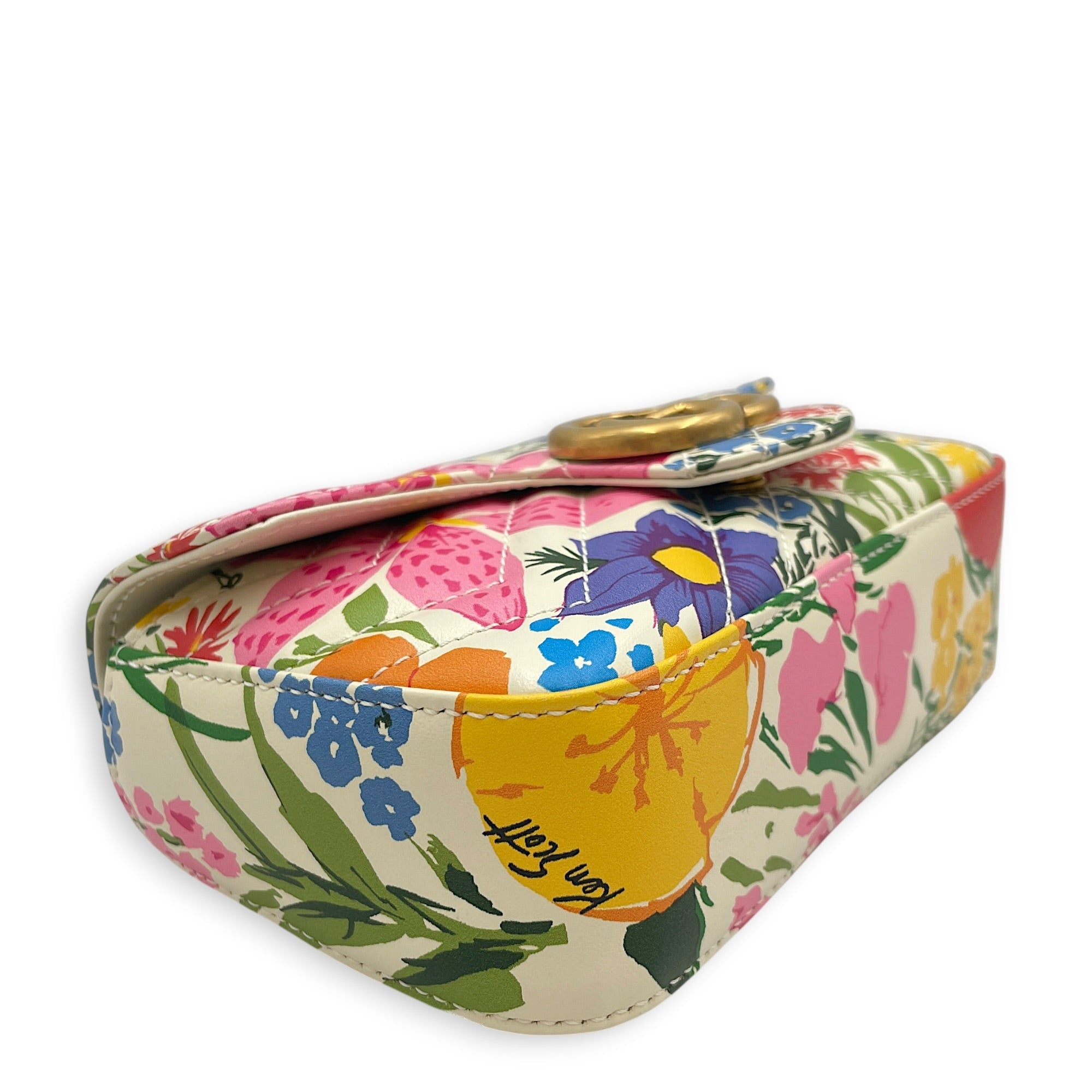 GG x Ken Scott Marmont  Multi-colour Shoulder Bag in Calfskin Gold hardware CL2608-023064 9