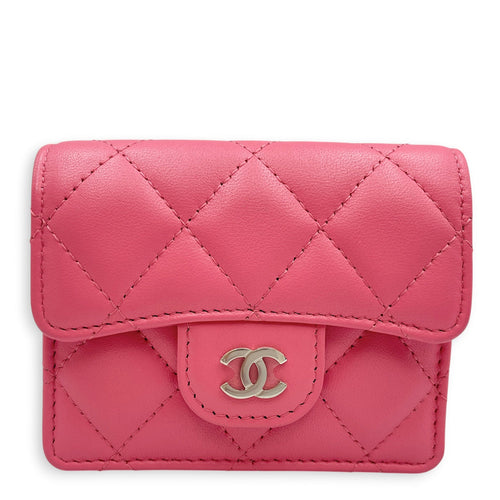 Classic Pink Wallet in Lambskin Silver hardware CL2608-023066 1