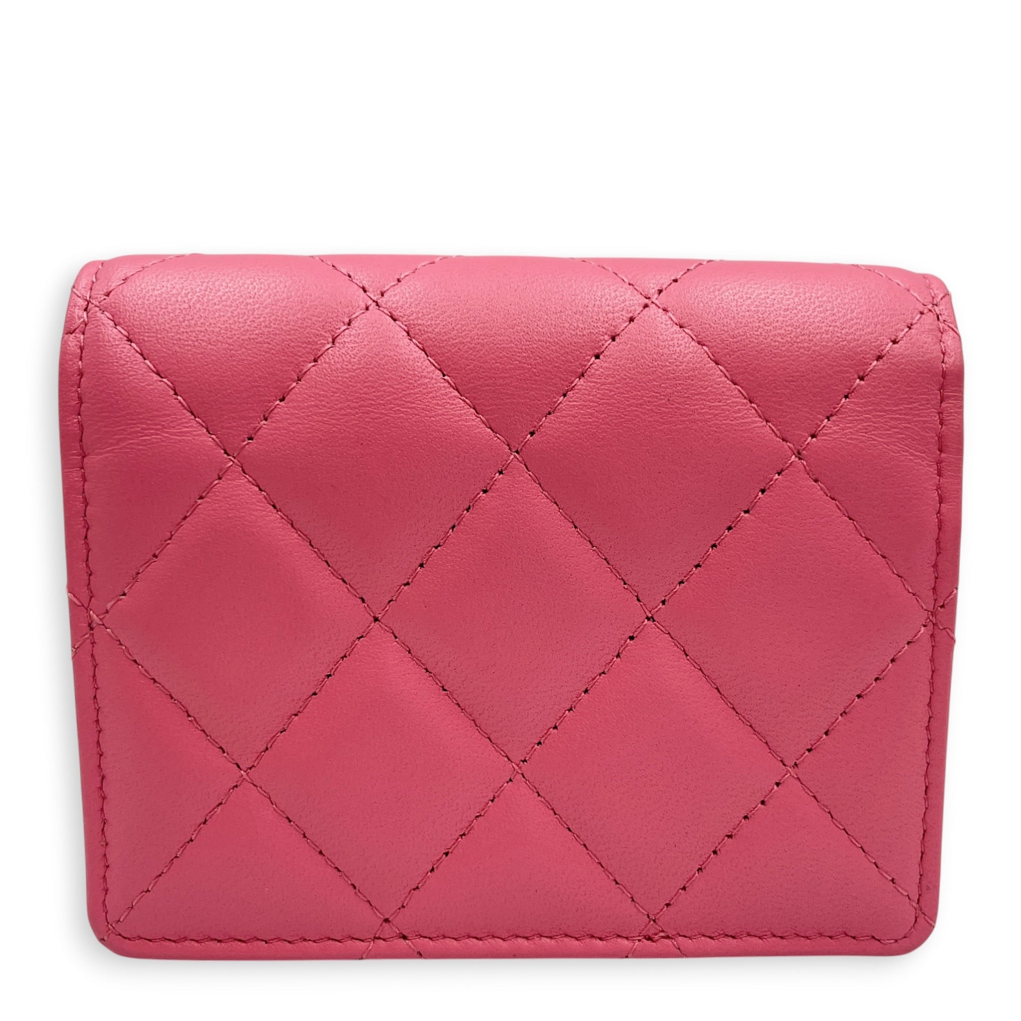 Classic Pink Wallet in Lambskin Silver hardware CL2608-023066 2