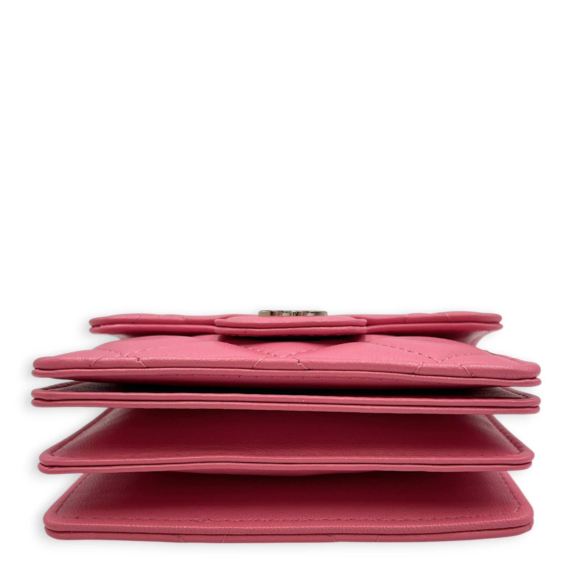 Classic Pink Wallet in Lambskin Silver hardware CL2608-023066 6