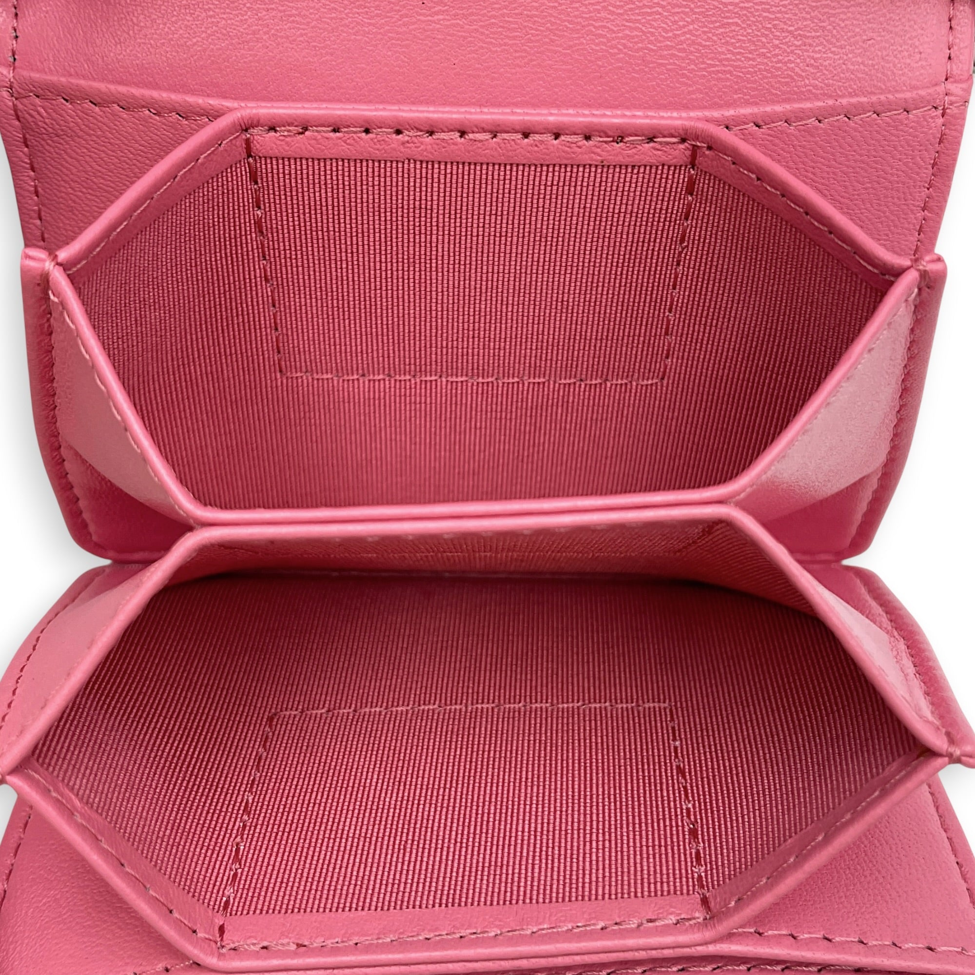 Classic Pink Wallet in Lambskin Silver hardware CL2608-023066 7