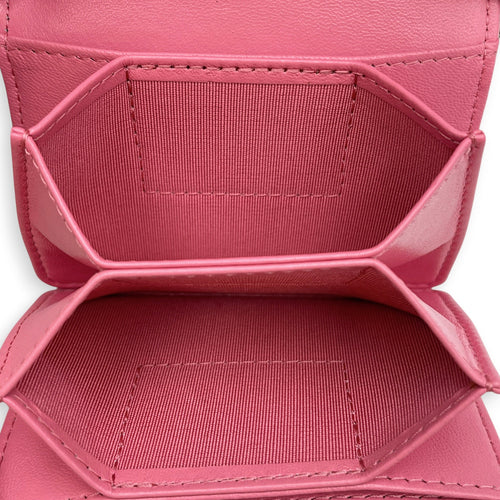 Classic Pink Wallet in Lambskin Silver hardware CL2608-023066 7