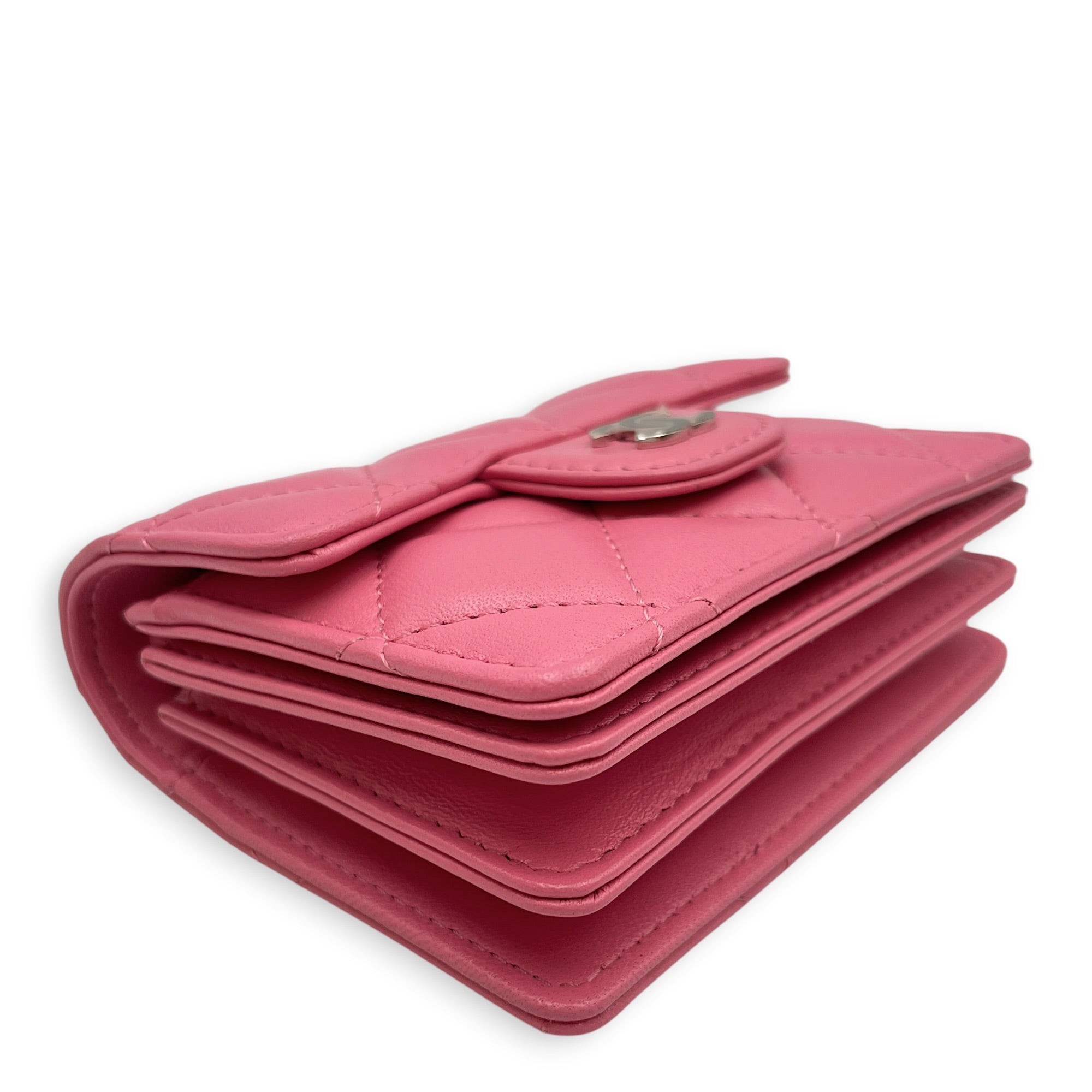 Classic Pink Wallet in Lambskin Silver hardware CL2608-023066 8