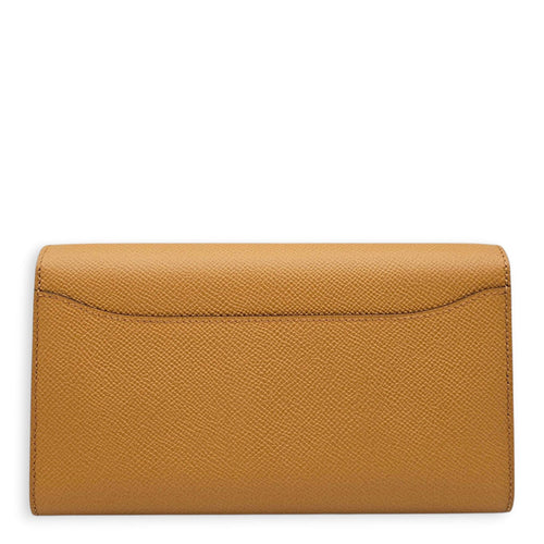 Constance To Go  Biscuit Wallet in Epsom Gold hardware CL2608-023069 2