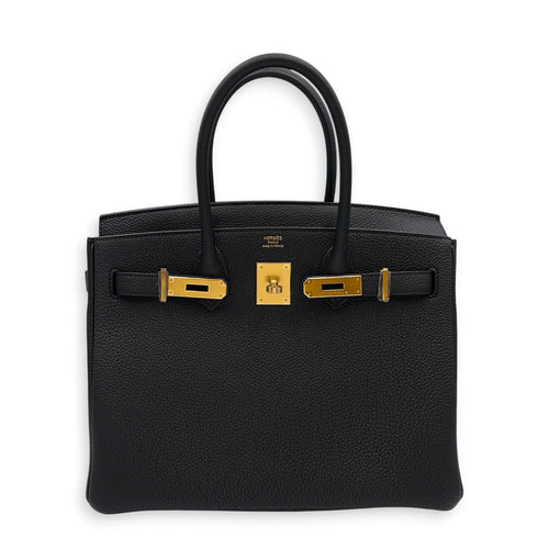 Birkin 30 Noir in Togo Gold hardware CL2608-023070 1