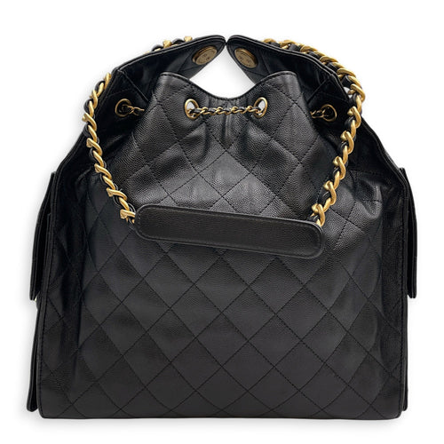 C25 Medium Black Shoulder Bag in Caviar Leather Antique Brass hardware CL2608-023071 2