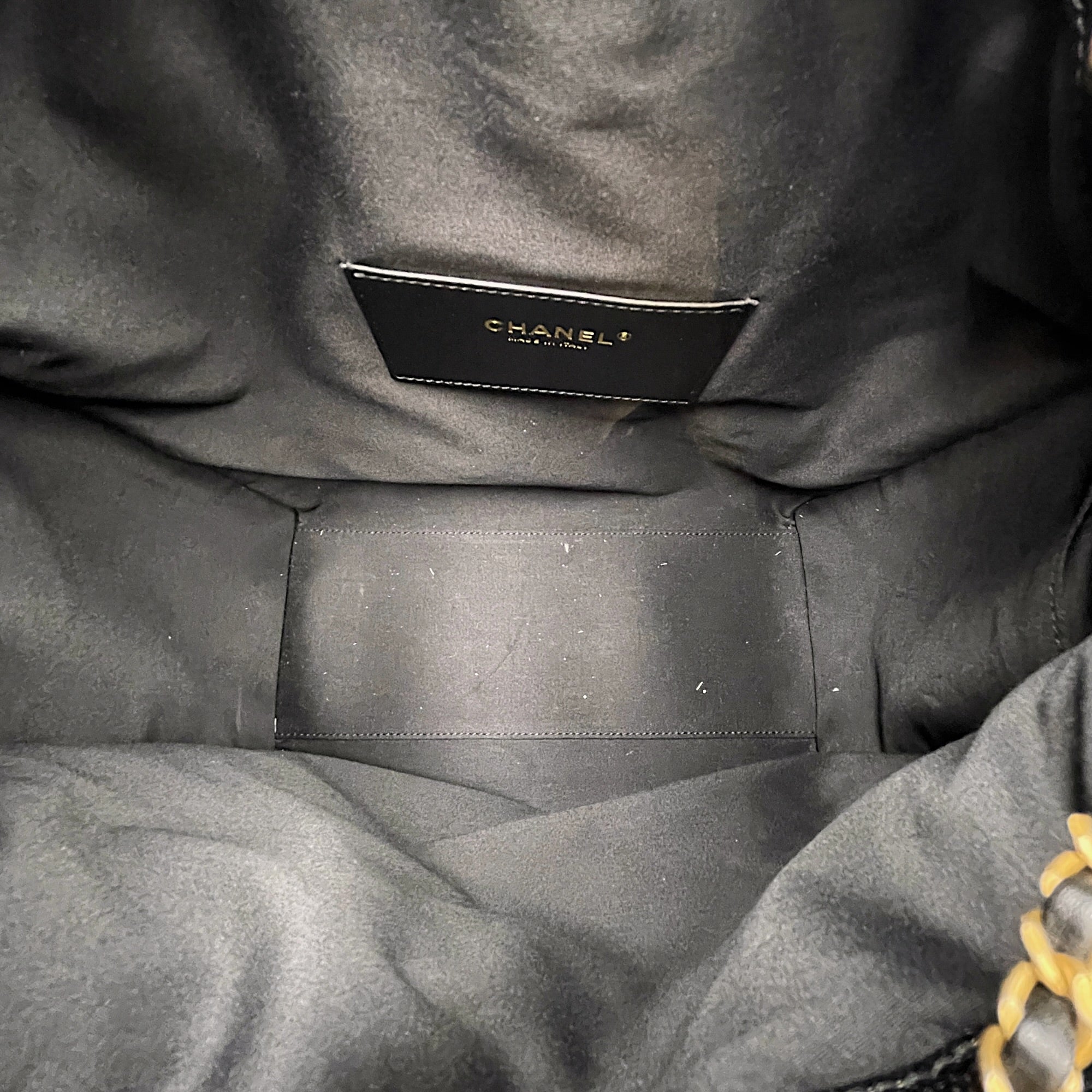 C25 Medium Black Shoulder Bag in Caviar Leather Antique Brass hardware CL2608-023071 7