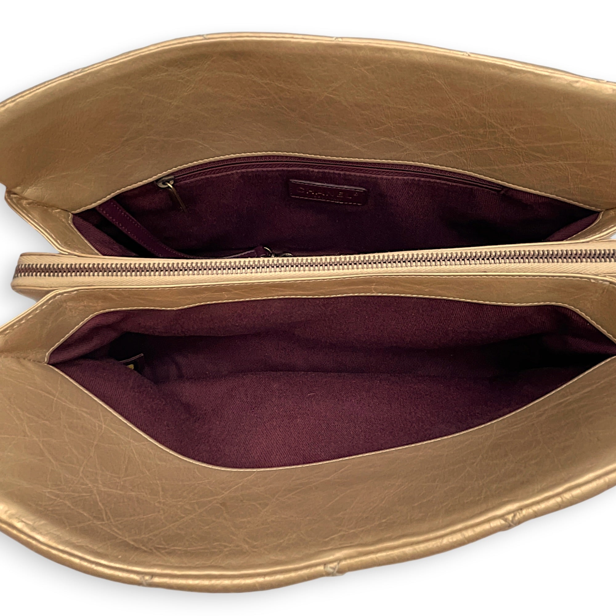 Crown 32cm Gold Shoulder Bag in Calfskin Gold hardware CL2608-023072 6
