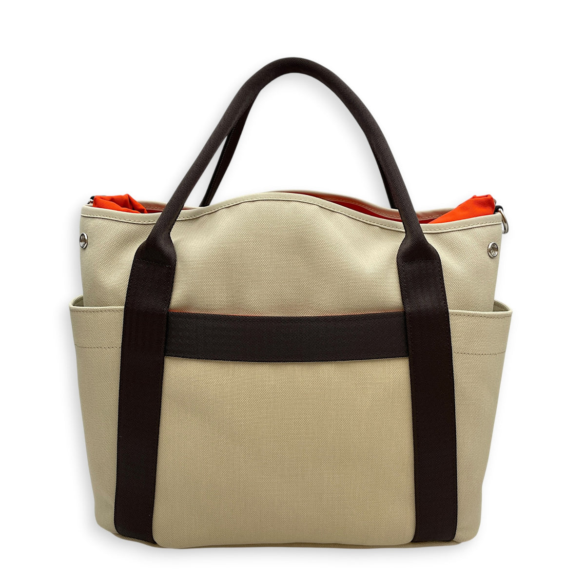 The Grooming Bag  Beige Sable in Canvas Palladium hardware
