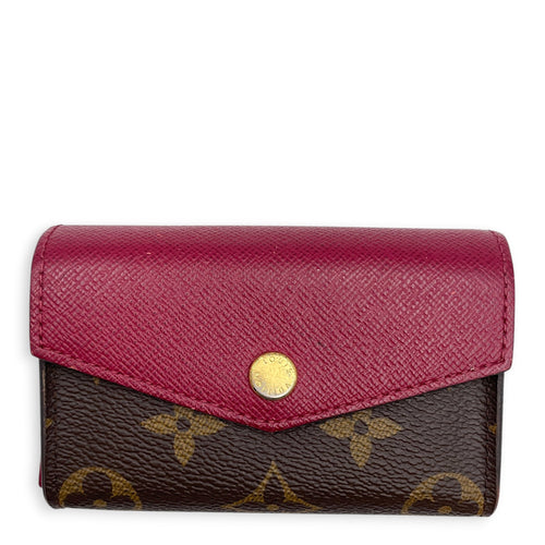 Victorine Pink Card Holder in Monogram Coated Canvas Gold hardware CL2608-023084 1