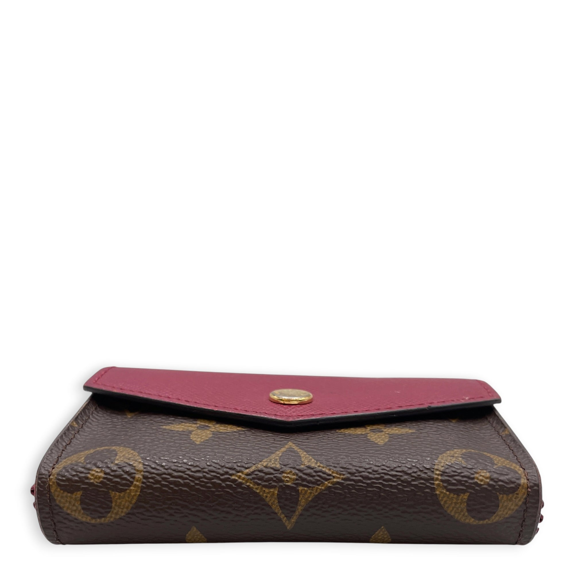 Victorine Pink Card Holder in Monogram Coated Canvas Gold hardware CL2608-023084 5