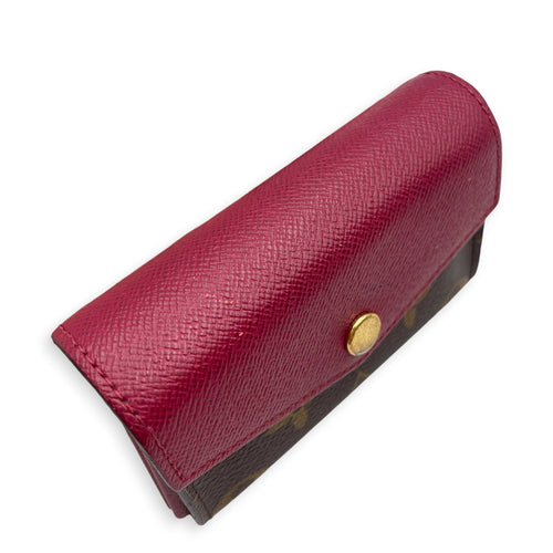 Victorine Pink Card Holder in Monogram Coated Canvas Gold hardware CL2608-023084 8