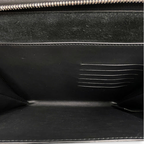 Intrecciato Black Clutch in Nappa Leather Silver hardware CL2608-023085 6