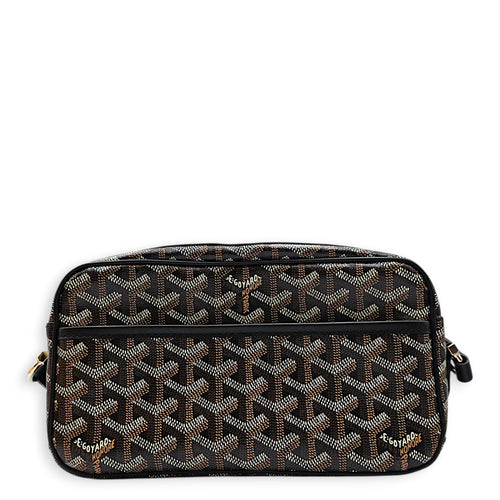 Cap Vert PM Black Crossbody Bag in Coated Canvas Silver hardware CL2608-023088 1