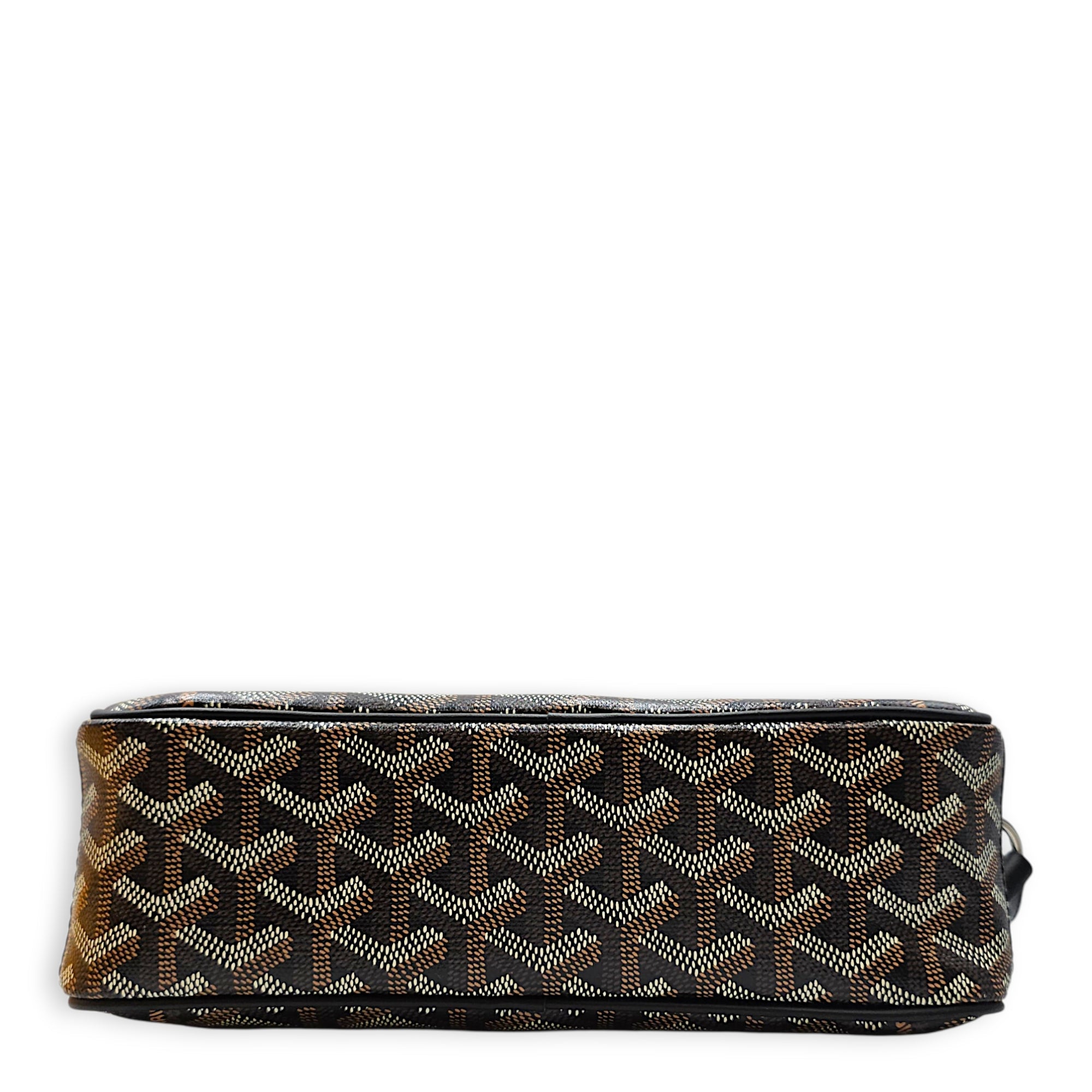 Cap Vert PM Black Crossbody Bag in Coated Canvas Silver hardware CL2608-023088 6