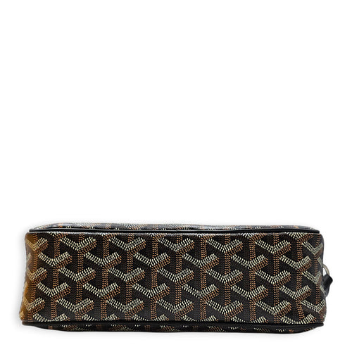 Cap Vert PM Black Crossbody Bag in Coated Canvas Silver hardware CL2608-023088 6