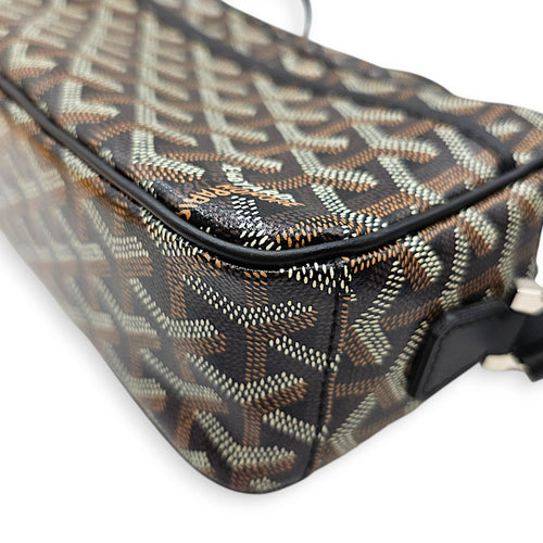 Cap Vert PM Black Crossbody Bag in Coated Canvas Silver hardware CL2608-023088 8