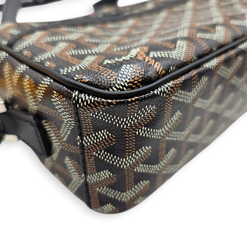 Cap Vert PM Black Crossbody Bag in Coated Canvas Silver hardware CL2608-023088 9