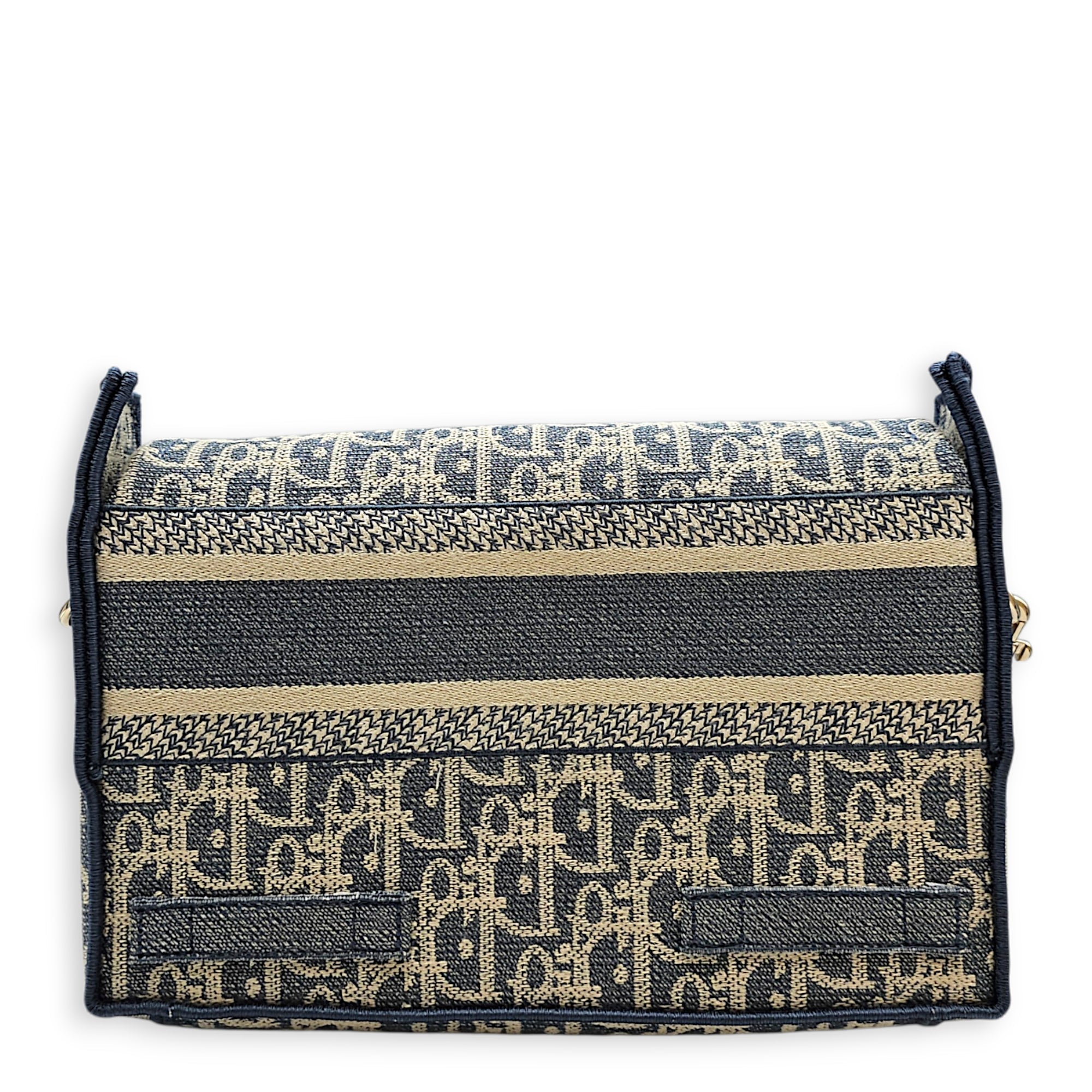 Diorcamp Blue Dior Oblique Shoulder Bag in Jacquard Gold hardware CL2608-023089 2