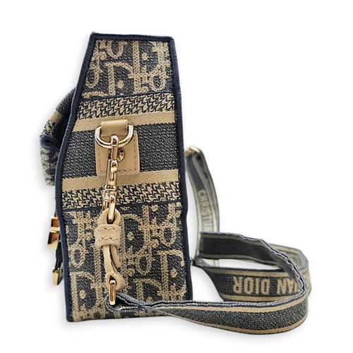 Diorcamp Blue Dior Oblique Shoulder Bag in Jacquard Gold hardware CL2608-023089 3