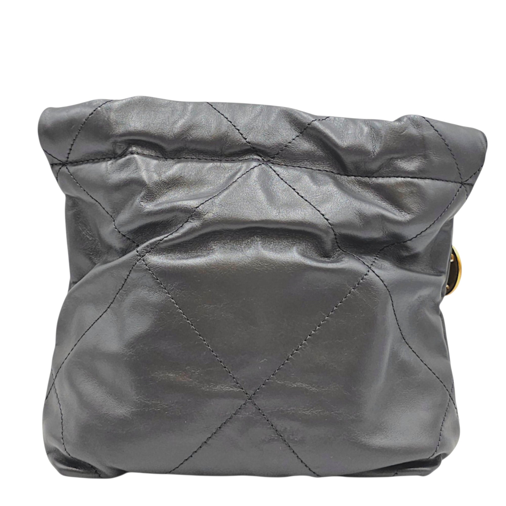 C22 Mini Grey Crossbody Bag in Calfskin Gold hardware CL2608-023092 2