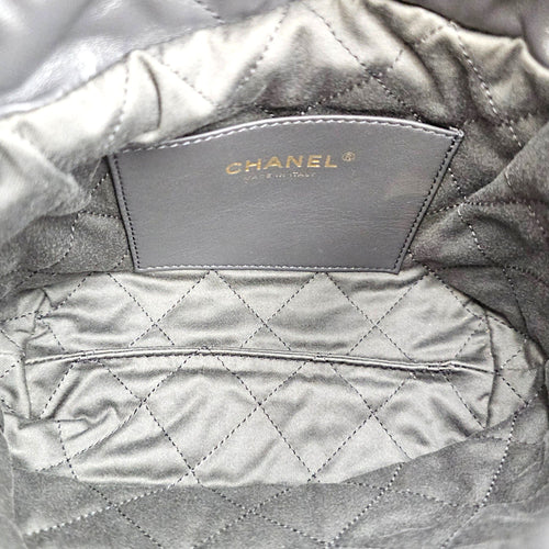 C22 Mini Grey Crossbody Bag in Calfskin Gold hardware CL2608-023092 6