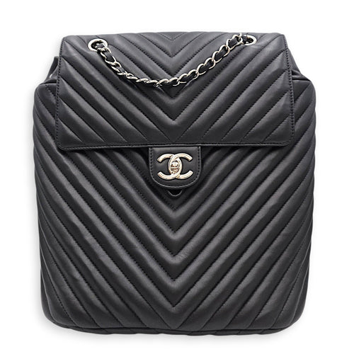 Urban Spirit Medium Black Backpack in Lambskin Silver hardware CL2608-023093 1