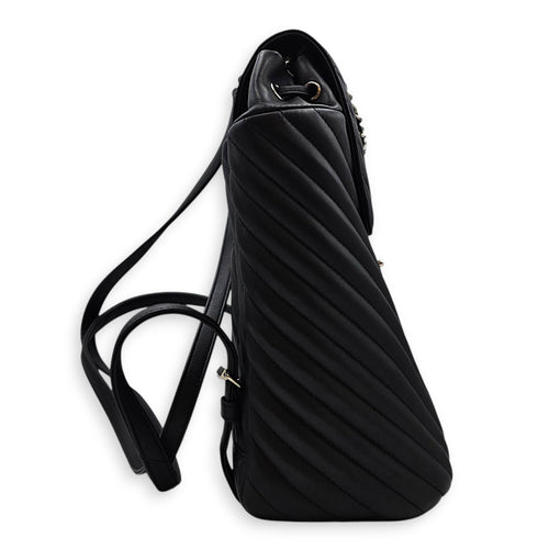 Urban Spirit Medium Black Backpack in Lambskin Silver hardware CL2608-023093 4