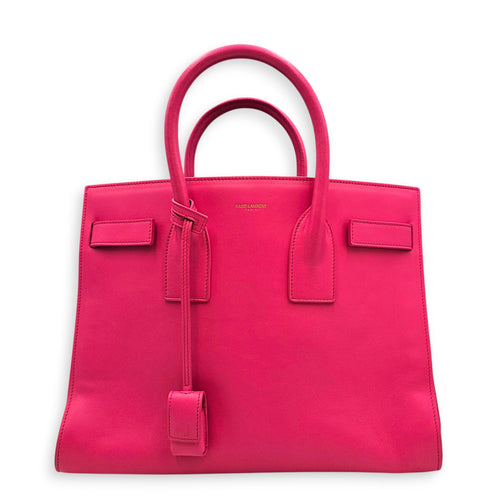 Sac de Jour 30cm Fuchsia Shoulder Bag in Calfskin Gold hardware CL2608-023094 1