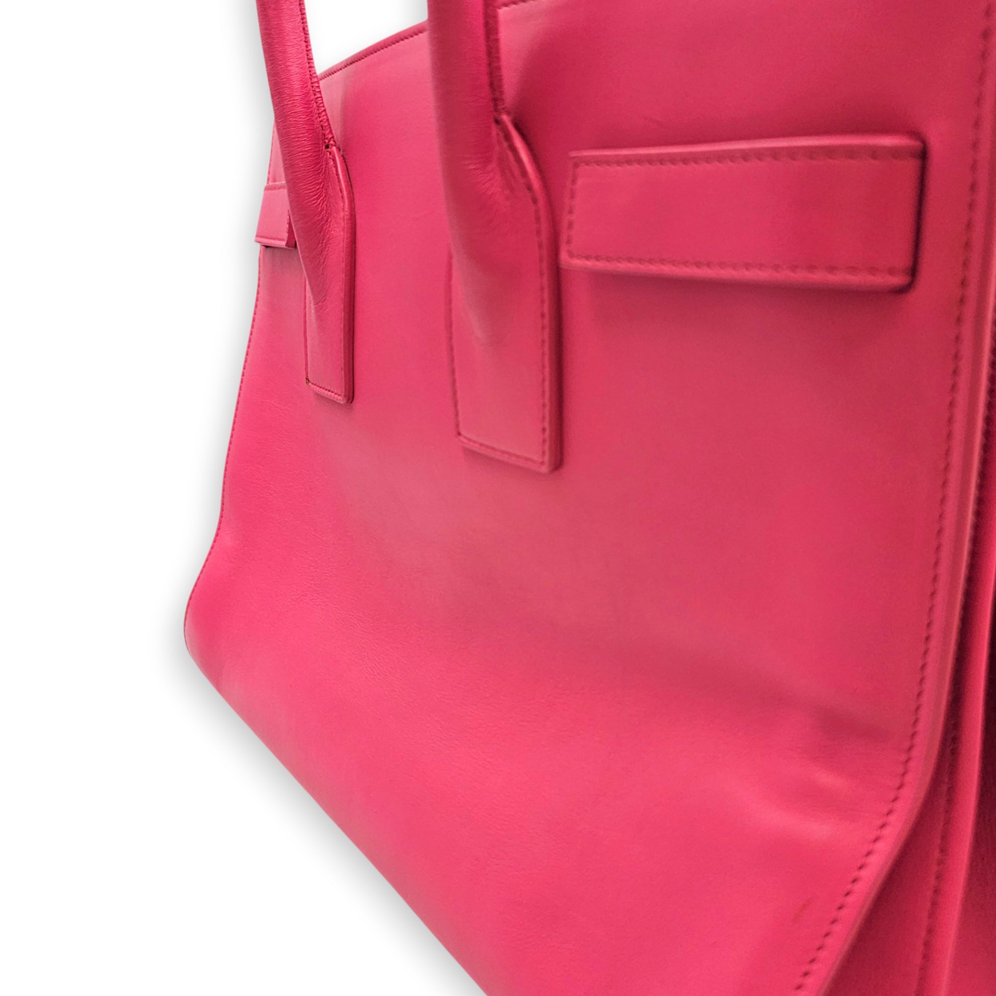 Sac de Jour 30cm Fuchsia Shoulder Bag in Calfskin Gold hardware CL2608-023094 13