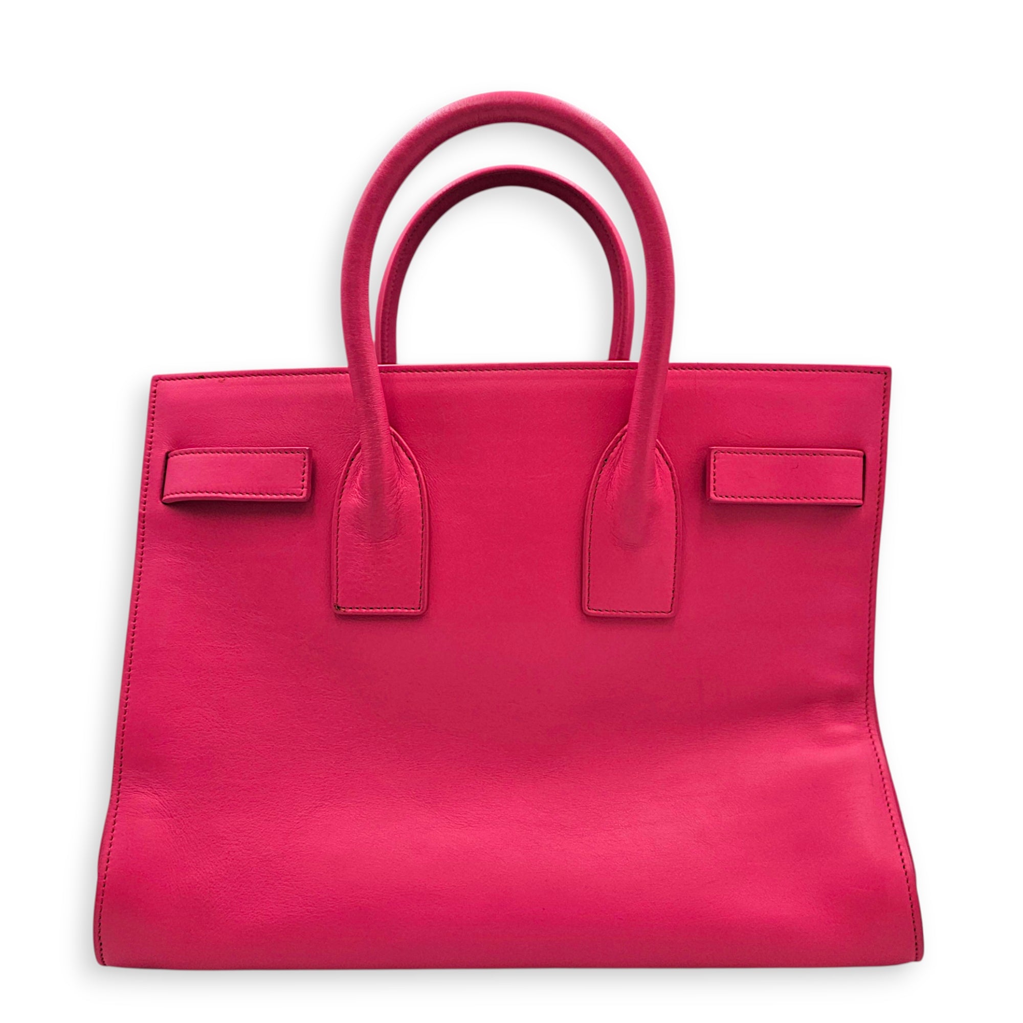 Sac de Jour 30cm Fuchsia Shoulder Bag in Calfskin Gold hardware CL2608-023094 2