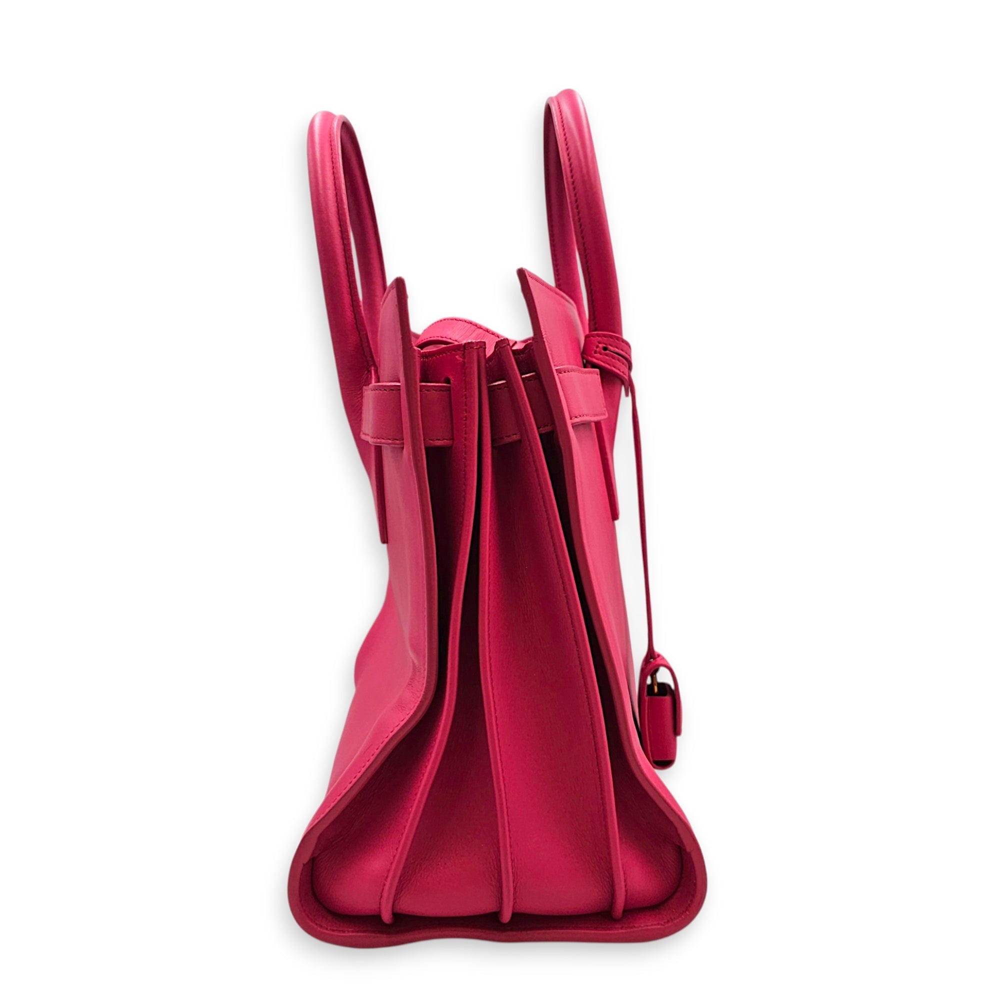 Sac de Jour 30cm Fuchsia Shoulder Bag in Calfskin Gold hardware CL2608-023094 3
