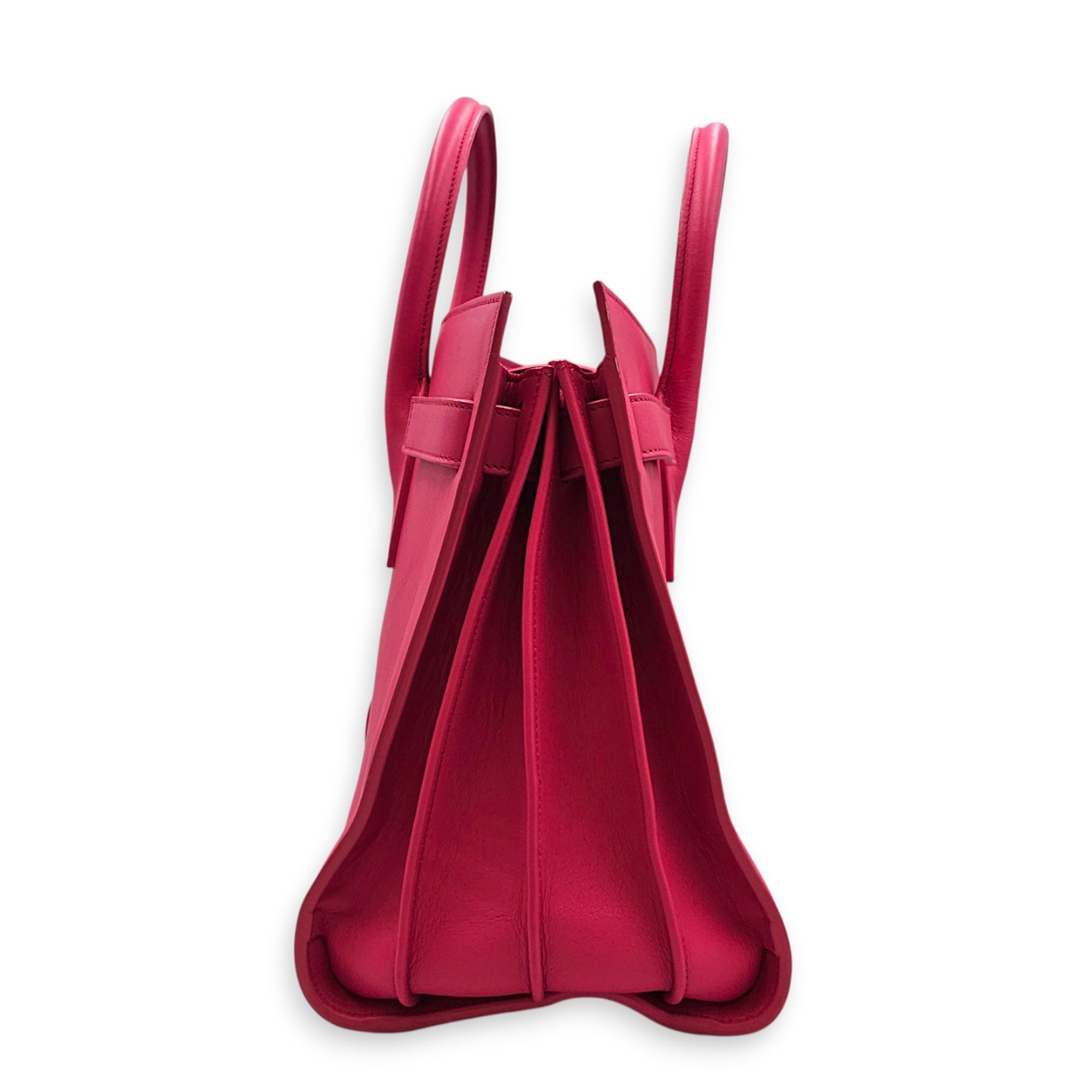 Sac de Jour 30cm Fuchsia Shoulder Bag in Calfskin Gold hardware CL2608-023094 4