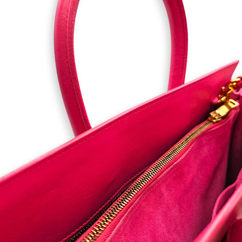 Sac de Jour 30cm Fuchsia Shoulder Bag in Calfskin Gold hardware CL2608-023094 7