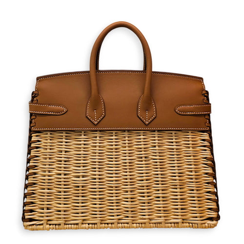 Birkin Picnic 25 Gold in Swift/Osier Palladium hardware