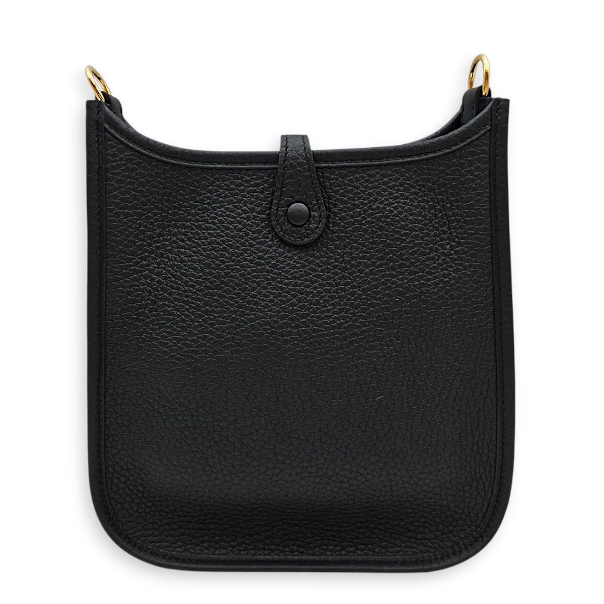 Evelyne Mini Noir in Clemence Gold hardware