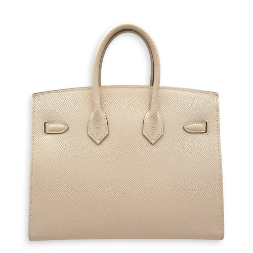 Sellier Birkin 25 Craie in Epsom Gold hardware CL2608-023101 2