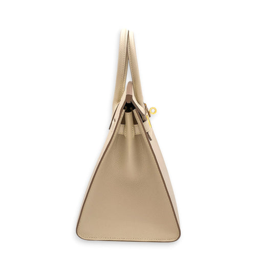 Sellier Birkin 25 Craie in Epsom Gold hardware CL2608-023101 3