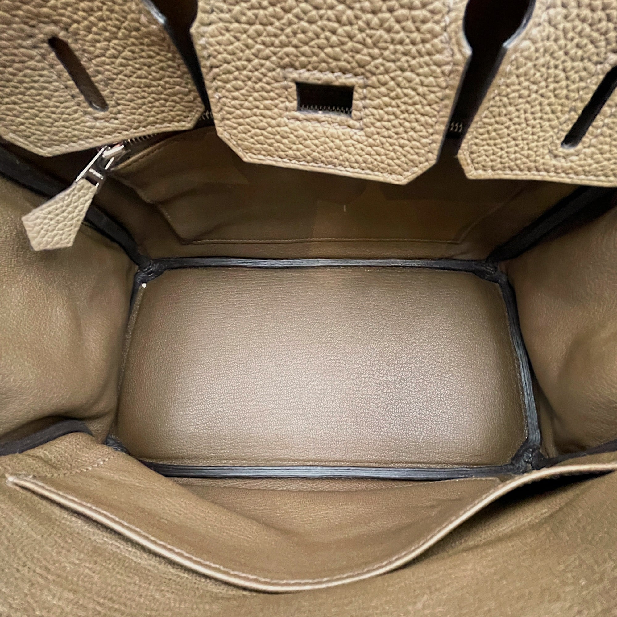 Birkin 25 Toundra in Togo Palladium hardware CL2608-023102 6