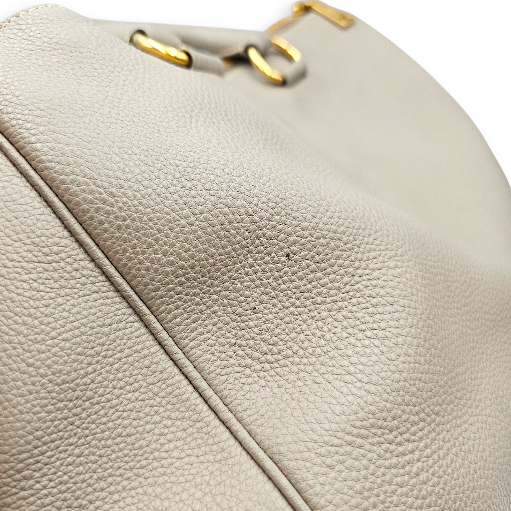 VItello Daino  38cm  Grey Shoulder Bag in Calfskin Gold hardware CL2608-023104 11