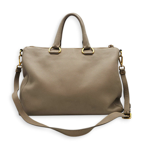 VItello Daino  38cm  Grey Shoulder Bag in Calfskin Gold hardware CL2608-023104 2