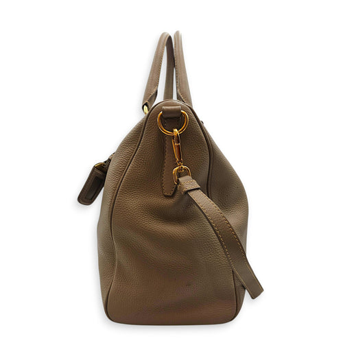 VItello Daino  38cm  Grey Shoulder Bag in Calfskin Gold hardware CL2608-023104 4