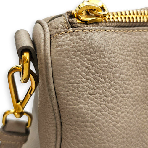 VItello Daino  38cm  Grey Shoulder Bag in Calfskin Gold hardware CL2608-023104 9