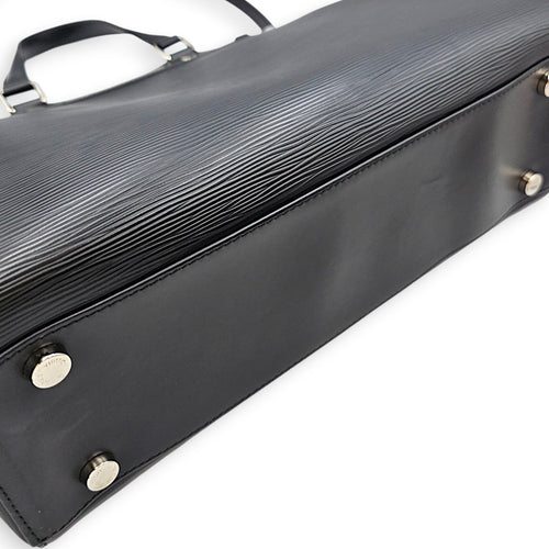 Brea GM Noir Top Handle Bag in Epi Leather Silver hardware CL2608-023105 11