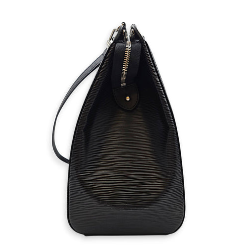 Brea GM Noir Top Handle Bag in Epi Leather Silver hardware CL2608-023105 3