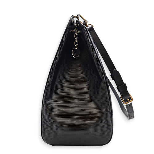 Brea GM Noir Top Handle Bag in Epi Leather Silver hardware CL2608-023105 4