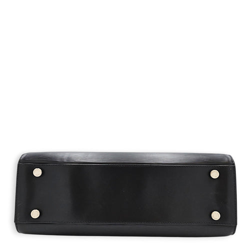 Brea GM Noir Top Handle Bag in Epi Leather Silver hardware CL2608-023105 5