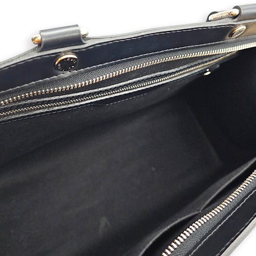 Brea GM Noir Top Handle Bag in Epi Leather Silver hardware CL2608-023105 6