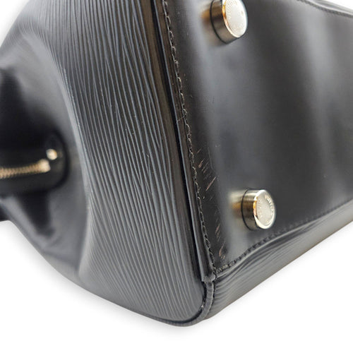 Brea GM Noir Top Handle Bag in Epi Leather Silver hardware CL2608-023105 8