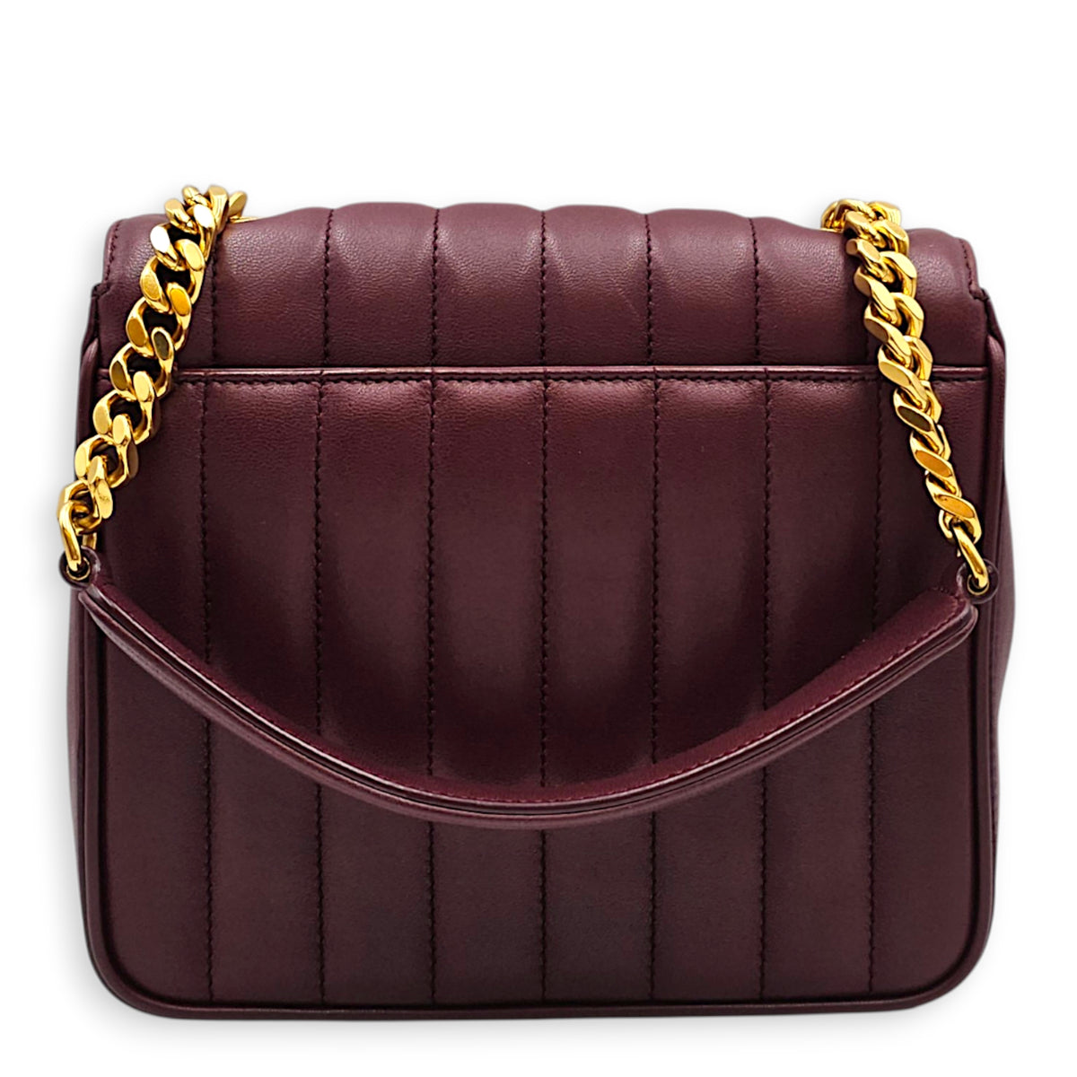 VIcky  Bordeaux Shoulder Bag in Lambskin Gold hardware